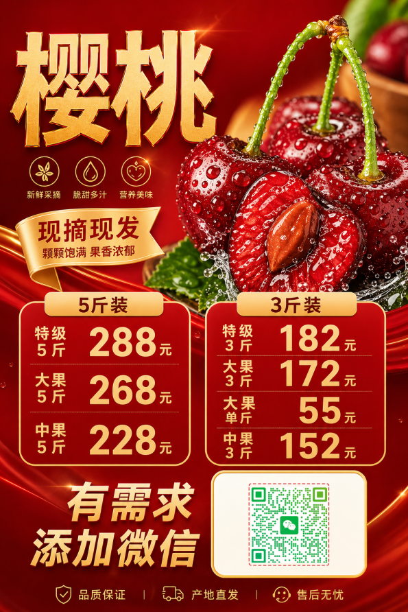 新鲜大樱桃主图